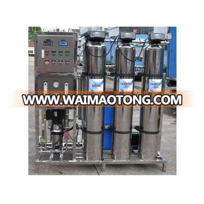 500 lph stainless steel pure water production water treatment equipment ro plant cost