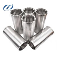 Cosmetic liquid  filter Stainless steel wedge V-shaped wire wound filter Sand mill filter element